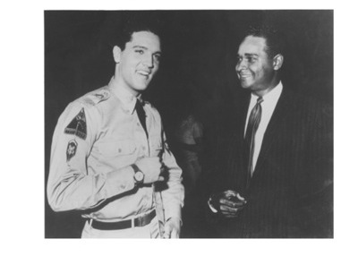 Earl Watson with friend and associate Elvis Presley